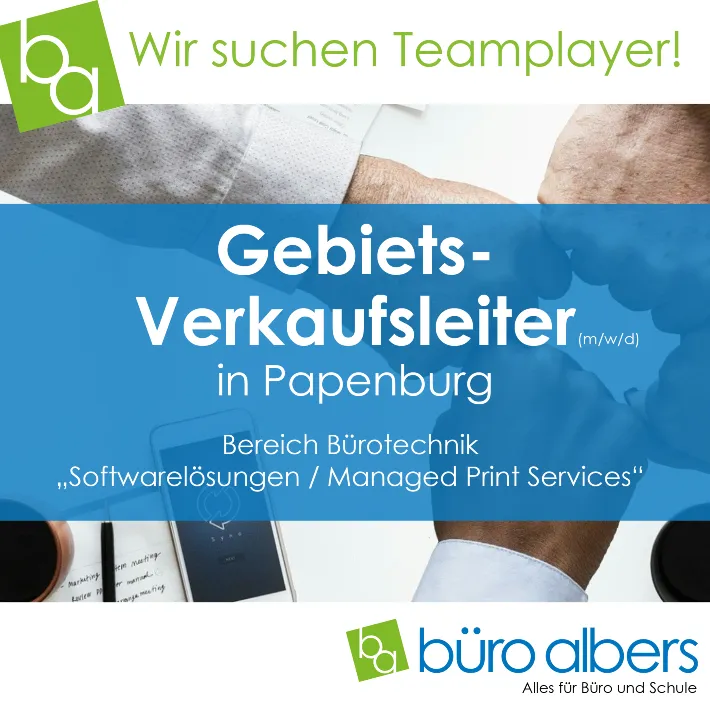 Gebietsverkaufsleiter gesucht (m/w/d)